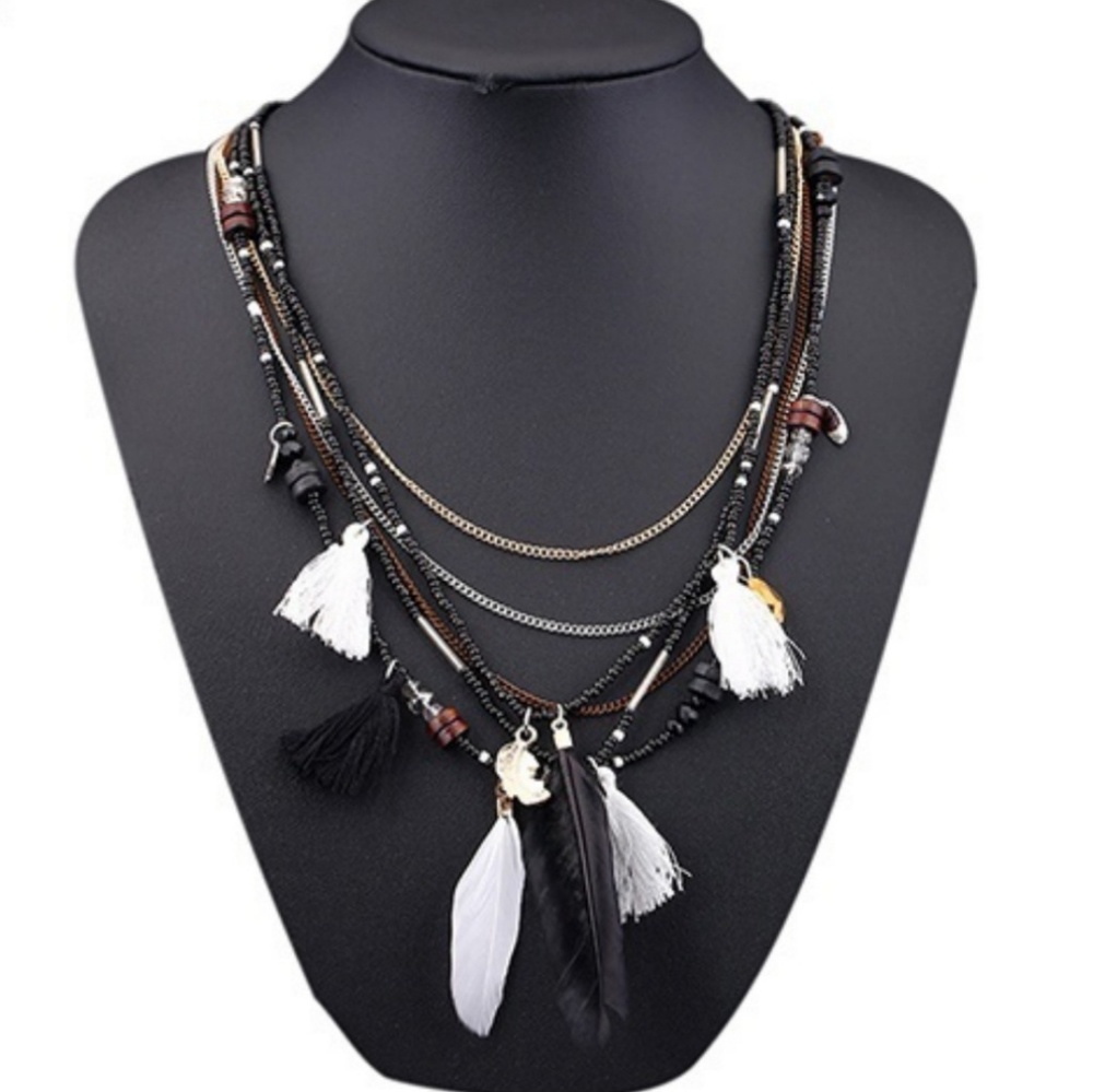Multi layer chain necklace
